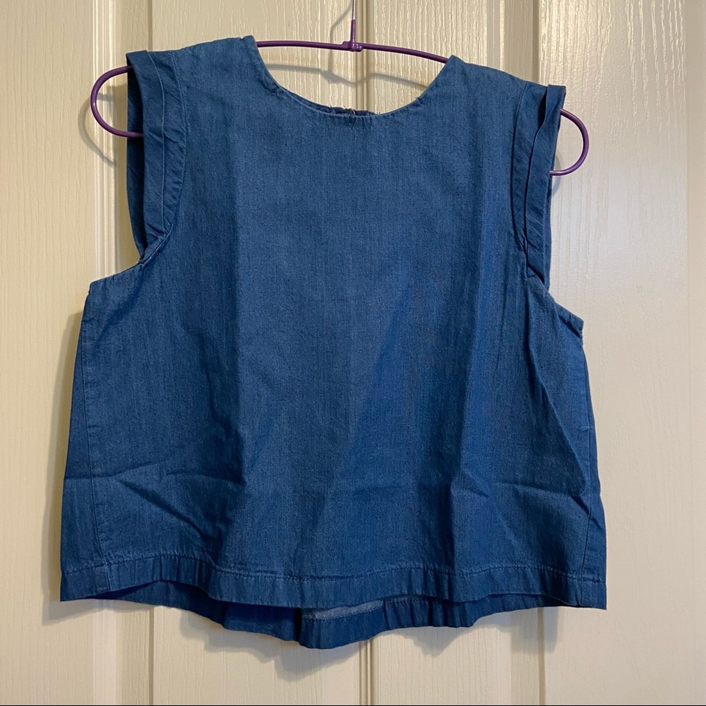 Zara Denim Crop Top